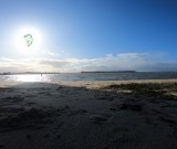 La kitesurfista solitaria